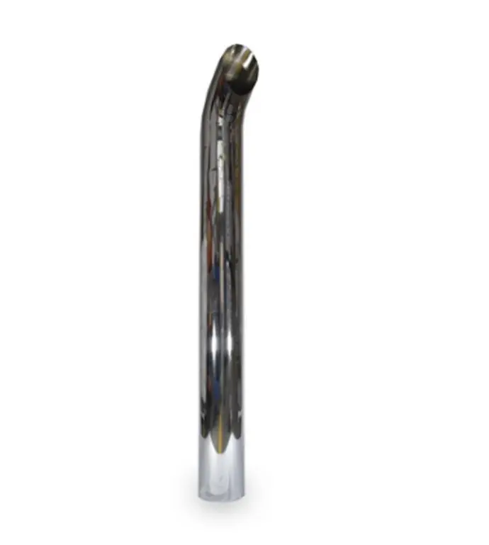 Punta De Mofle Curva 5" X 60" Cromada