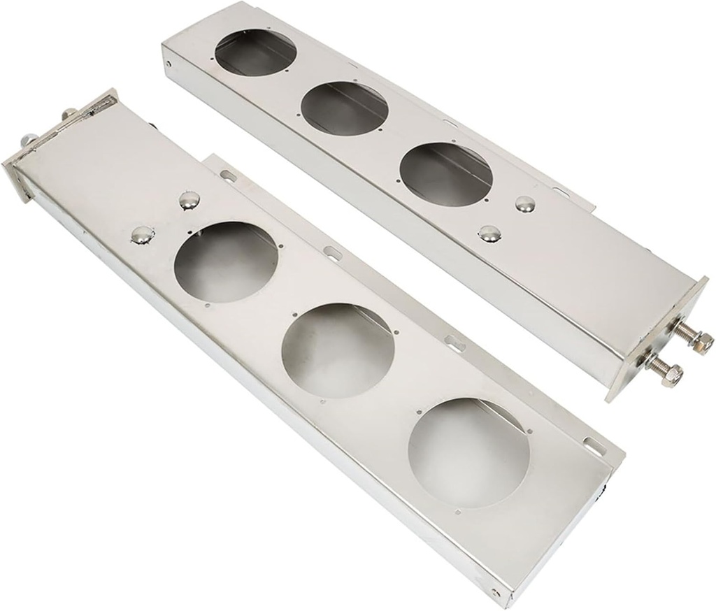 Brazo Porta Aleton 2.5" Entre Tornillos Par Acero Inox, Para 3 Luz Redonda