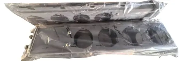 Brazo Porta Aleton 2.5" Entre Tornillos Par Acero Inox, Para 4 Luz Redonda