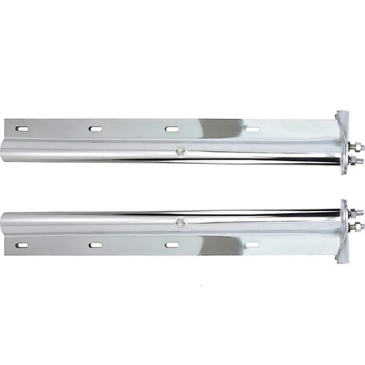 [HM-649S-SL] Brazo Porta Aleton 1" 1/8 Entre Tornillos Par Acero Inoxidable