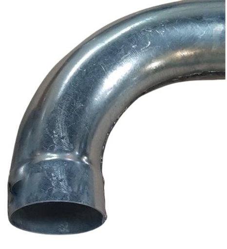 [C-90-4G] Codo 4 Largo 39 Cm 90º Galvanizado
