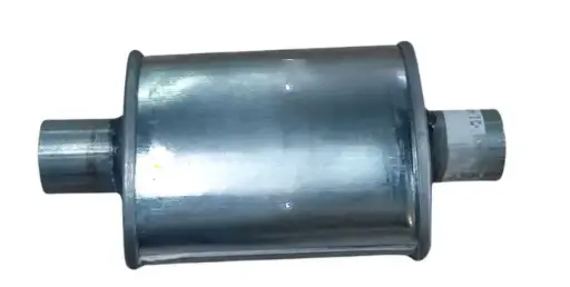 [5323G] Presilenciador Ovalado 5"x 9" largo In/Out 2-3/8 Galvanizado